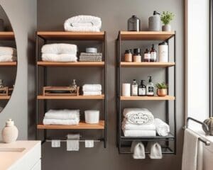 Como escolher prateleiras para otimizar o banheiro
