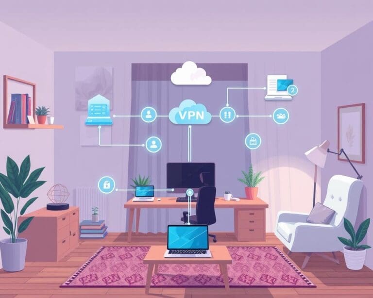 Configuração Ideal de Rede Privada para Teletrabalho