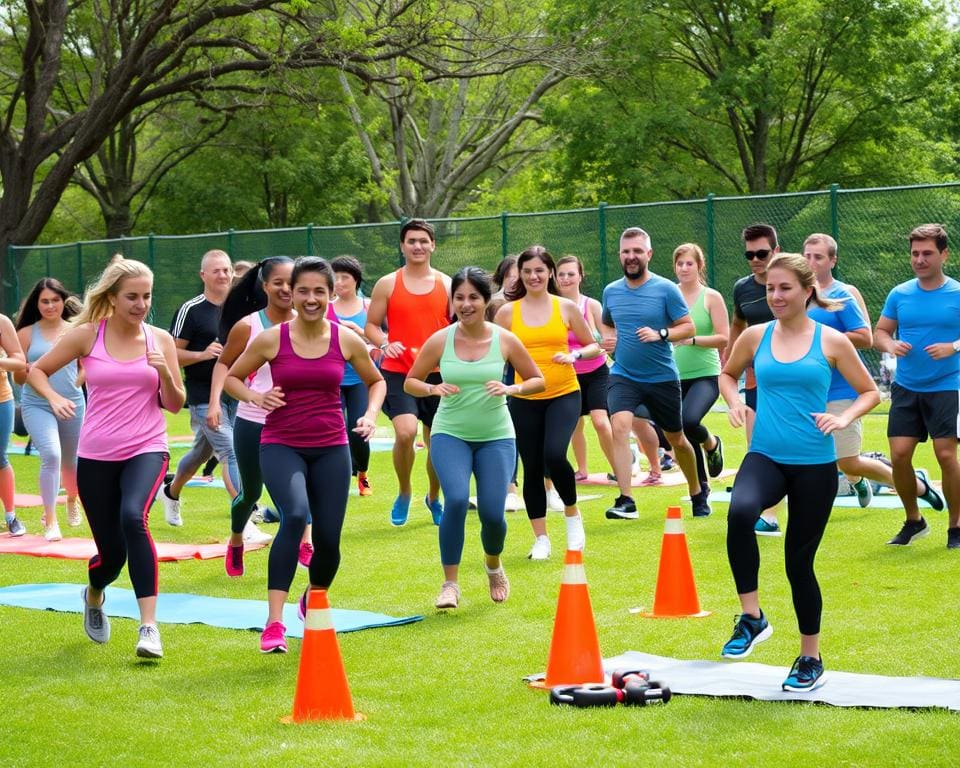 Desafios fitness em grupo: motivação e diversão