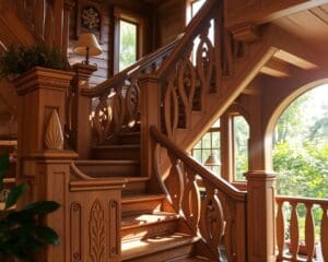 Escadas de madeira: O charme da personalização artesanal