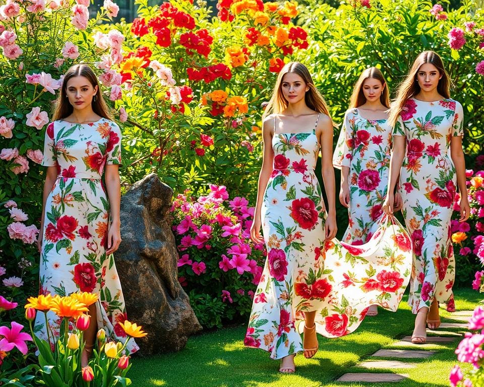 Estampas florais na moda primavera-verão