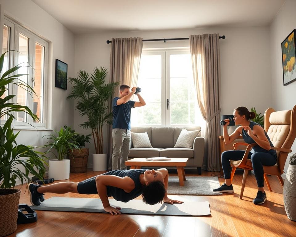 Exercícios de força que você pode fazer em casa