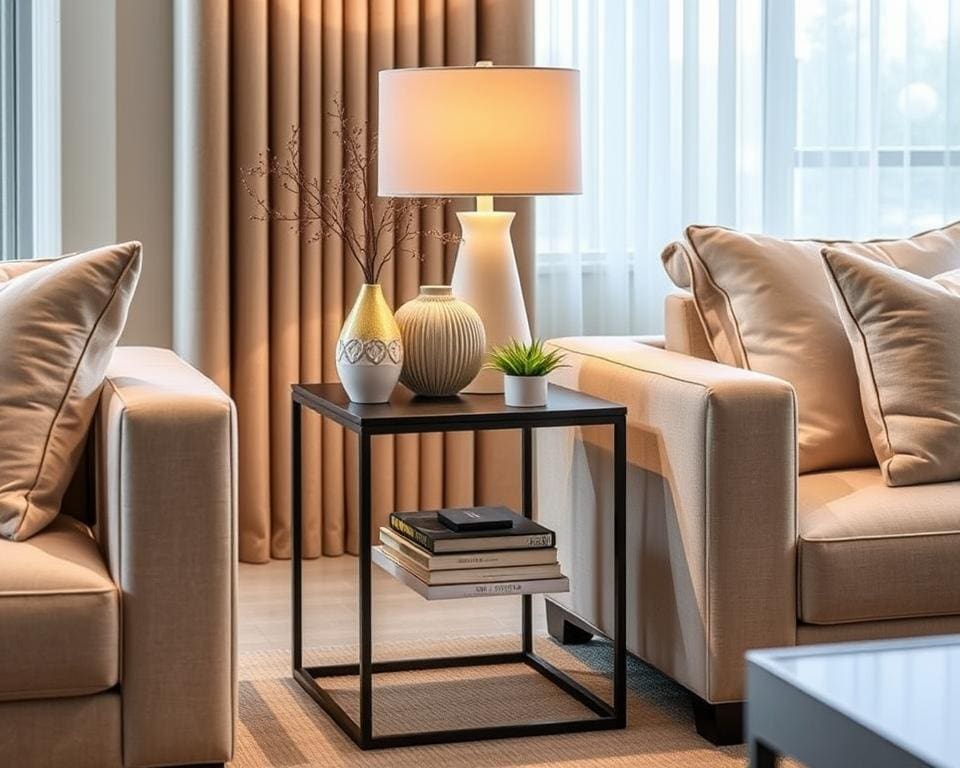 Mesa lateral: Funcionalidade e estilo para sua sala