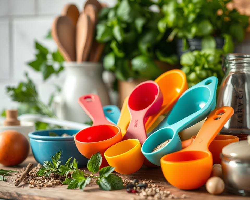 importância das colheres medidoras na cozinha