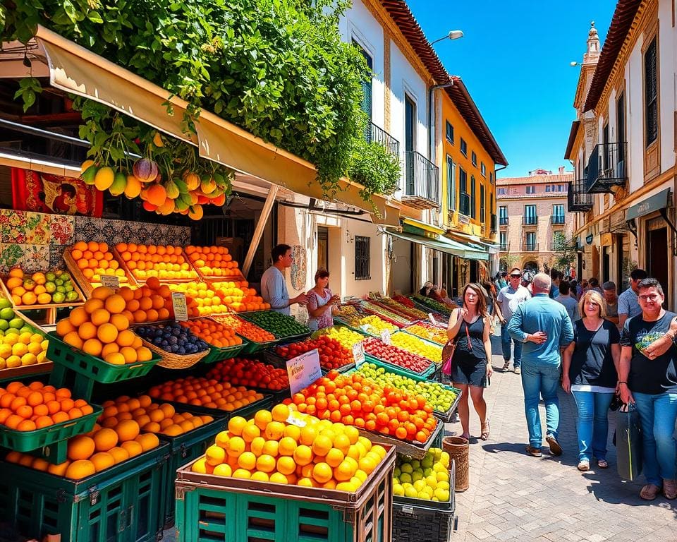 os melhores mercados locais de frutas no sul de Portugal