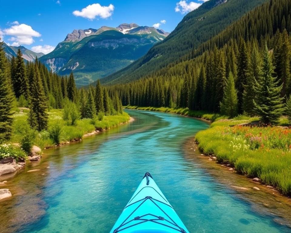 os rios mais bonitos para canoagem no Canadá