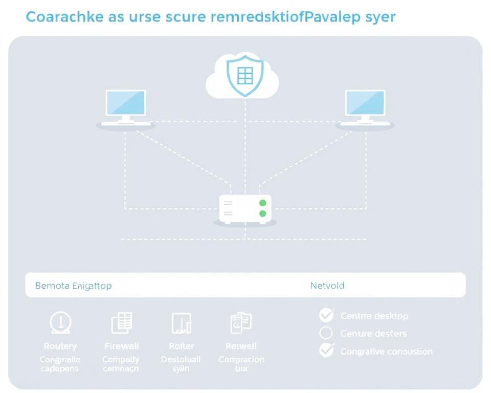 passos para configurar rede remota segura