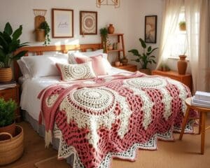 Colchas de crochê: Um toque artesanal para o quarto