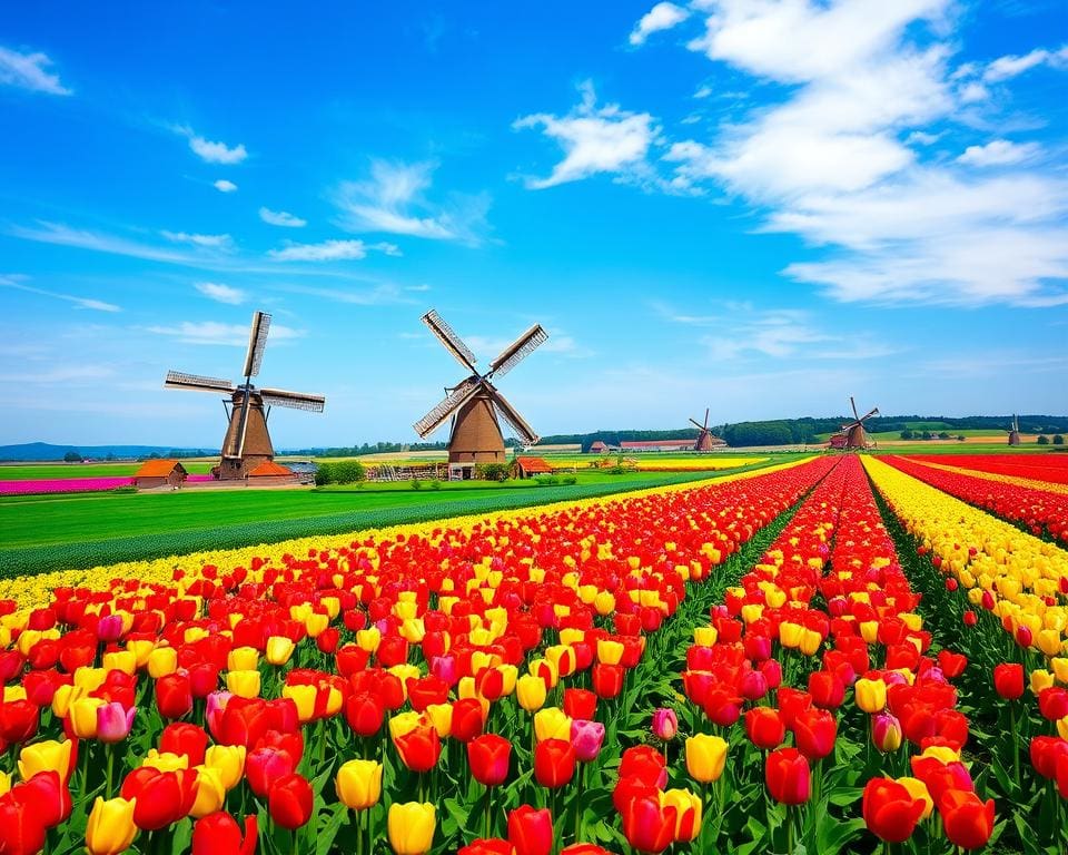 atrações tulipas na Holanda