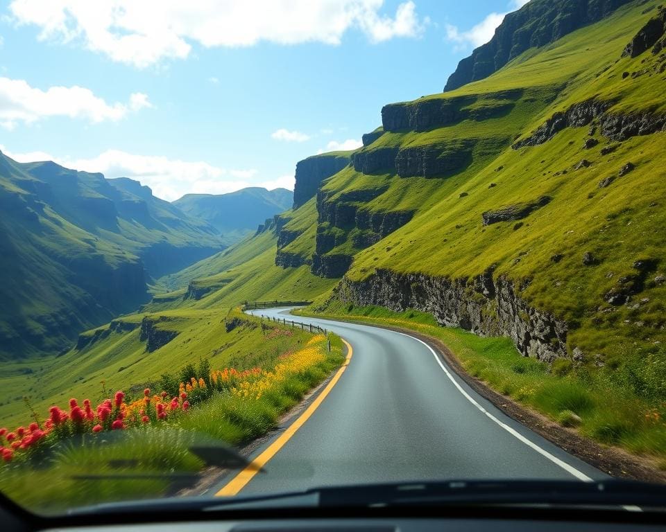 paisagens da Escócia em carro