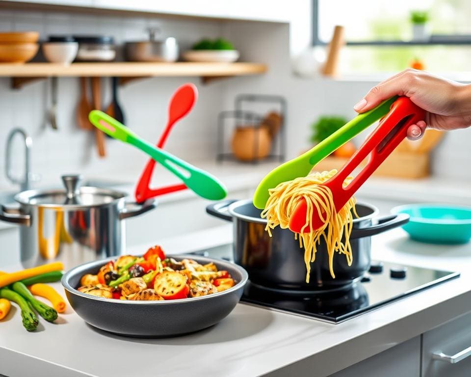 Benefícios de usar pegadores de silicone na cozinha