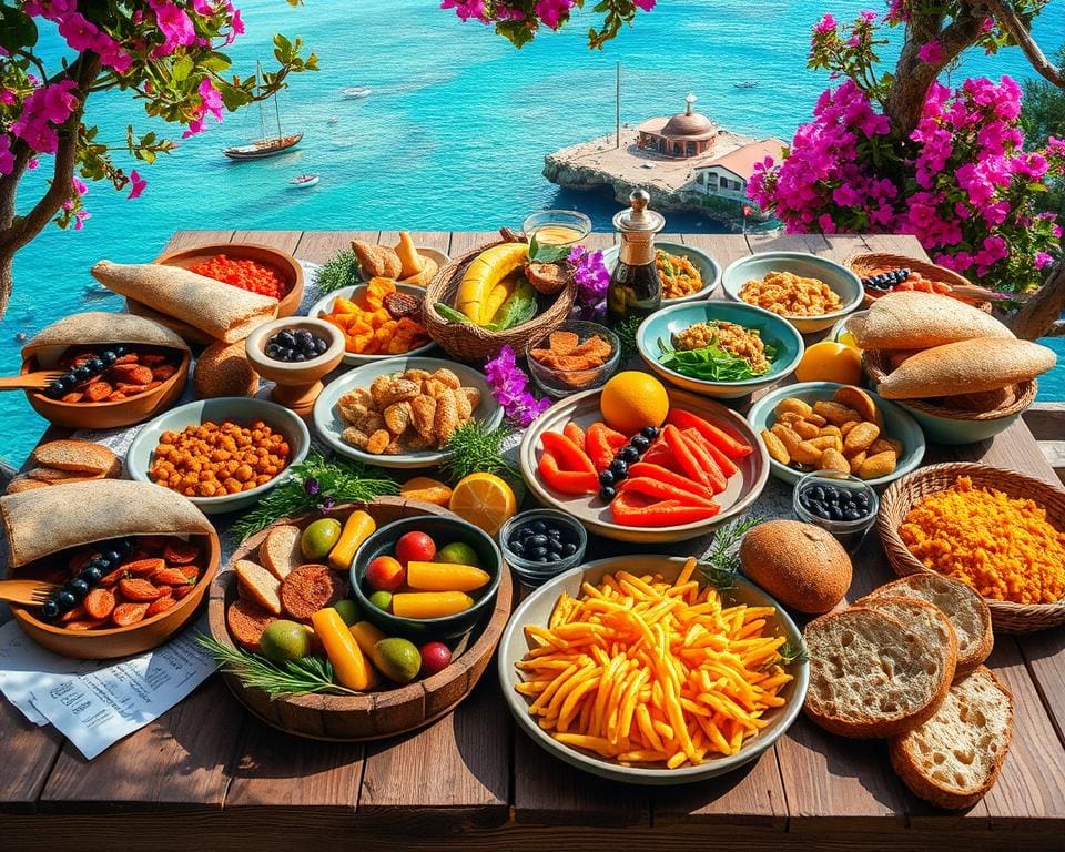 Sabores únicos das ilhas do Mediterrâneo: Um banquete