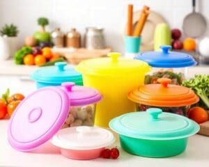 Tampas de silicone: Conservação prática para alimentos