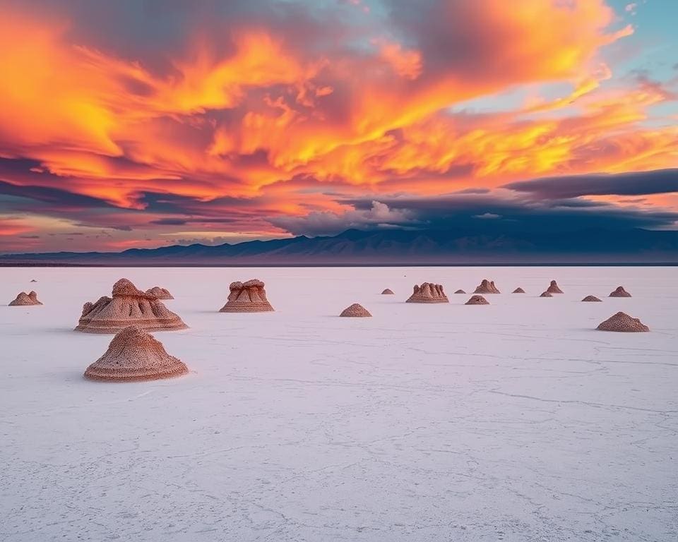 Trilhas pelo deserto de sal na Bolívia