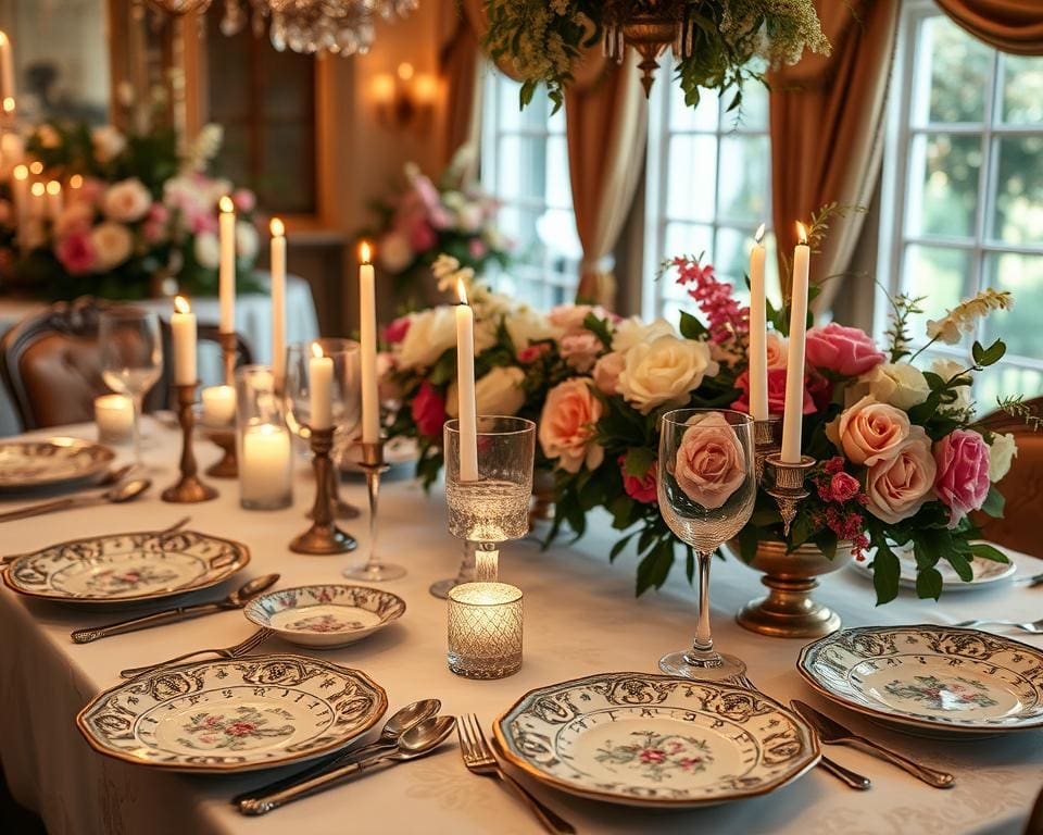 beleza e elegância na mesa com pratos de porcelana