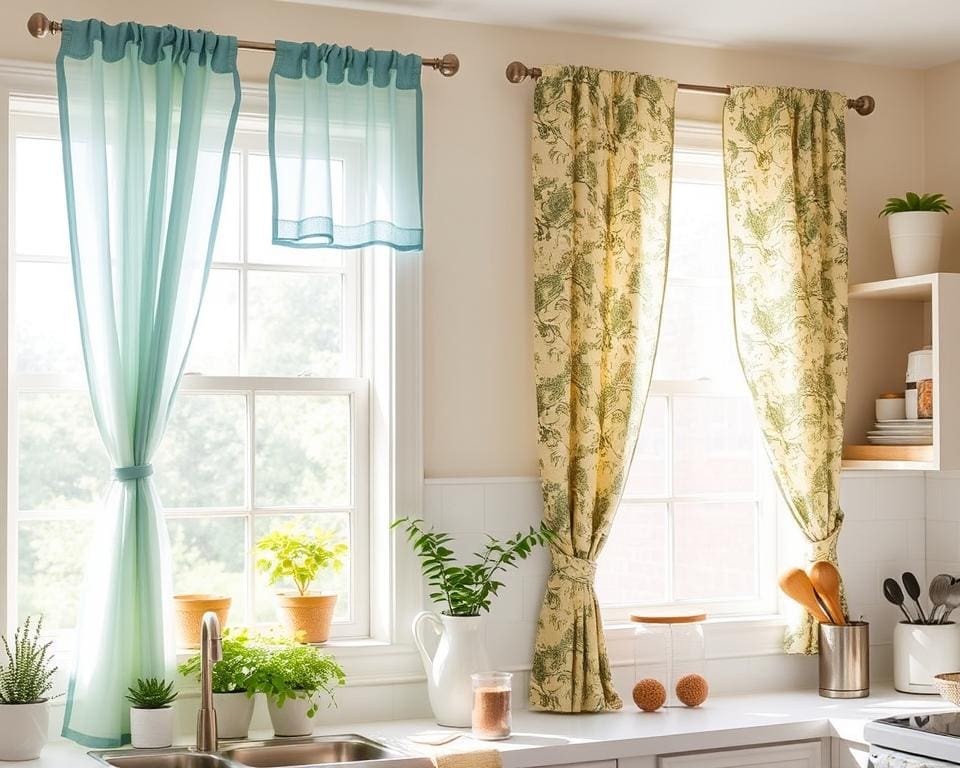 como escolher cortinas para cozinha