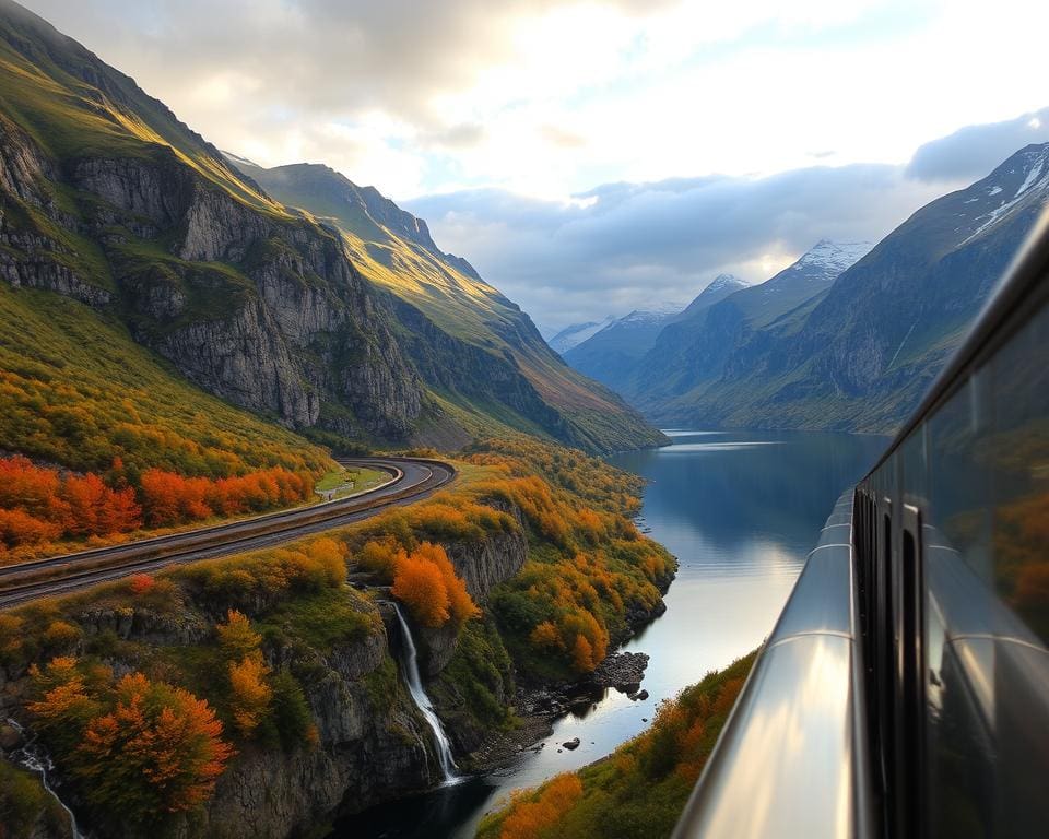 itinerários de trem panorâmico na Noruega