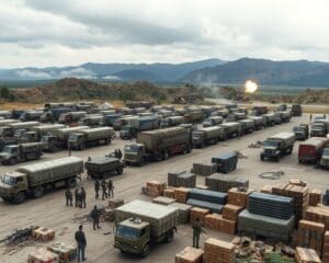 A logística de tropas e equipamentos em tempos de guerra