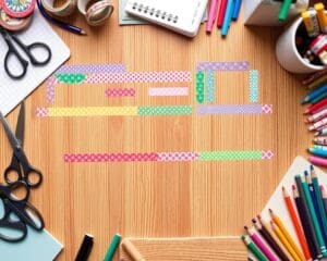 Aposte em fitas adesivas decorativas na organização