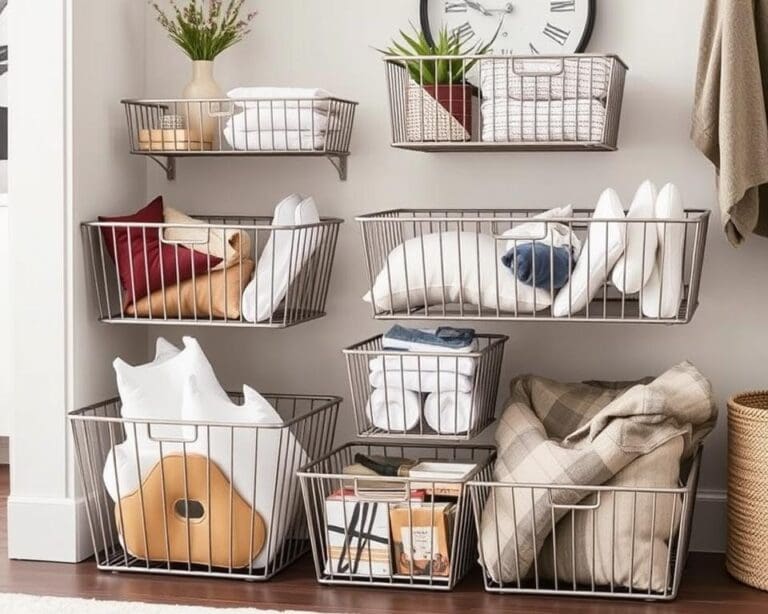 Cestos de metal: Solução moderna para organização