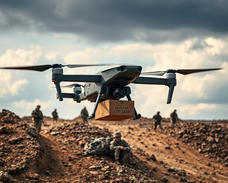 Drones para transporte militar: logística eficiente
