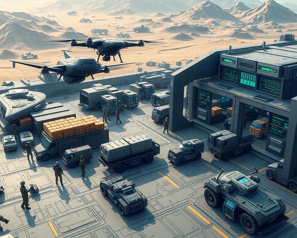 Logística militar com inteligência artificial