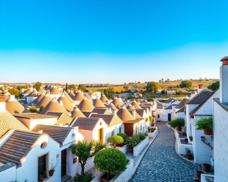 Alberobello – Trulli brancos sob o céu da Apúlia 🇮🇹