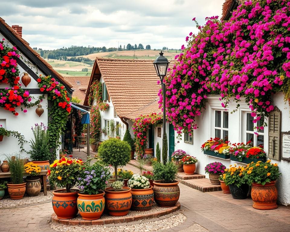 arte floral em Zalipie