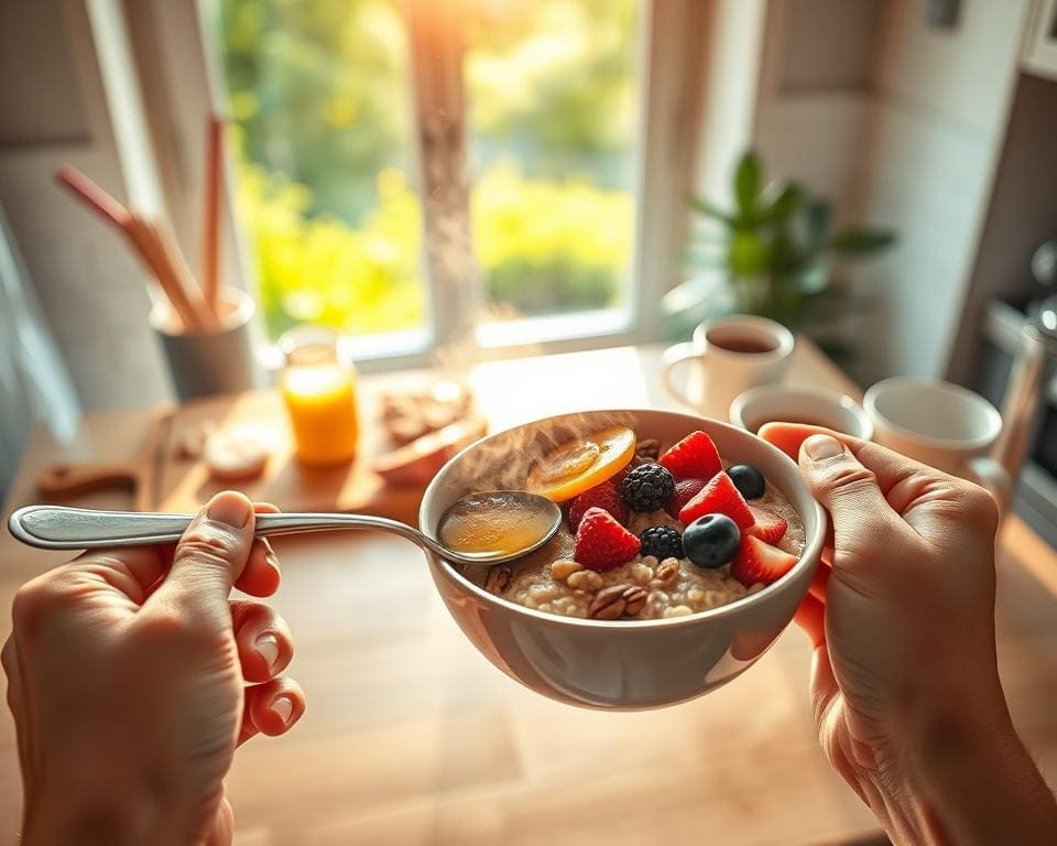 vantagens de comer aveia de manhã