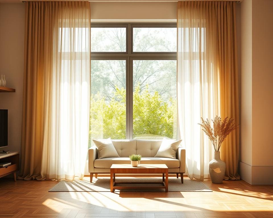 Quais cortinas valorizam a luz natural?