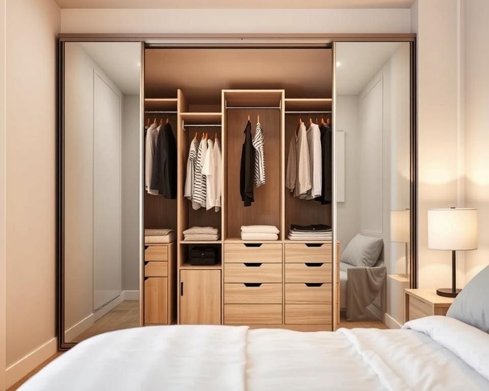 Qual armário é ideal para quartos pequenos?