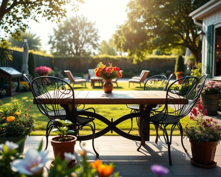 mesa de jardim