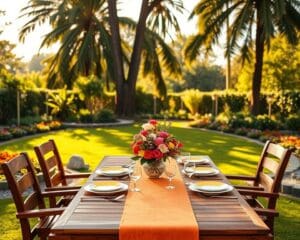 mesa de jardim