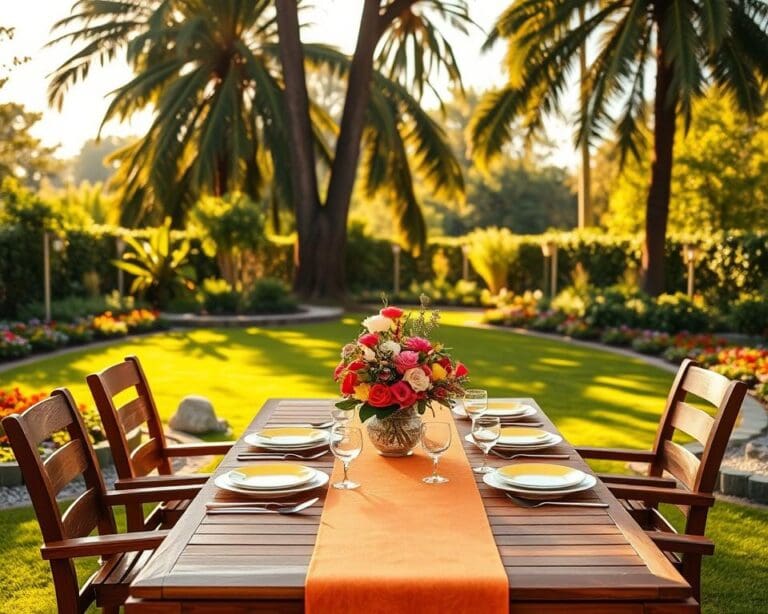 mesa de jardim
